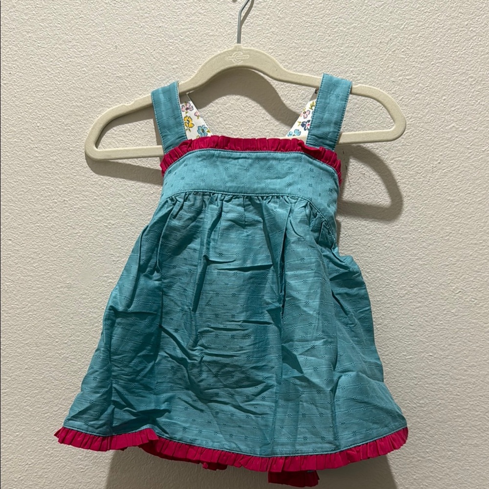 Matilda Jane Teal and Red Kids Top